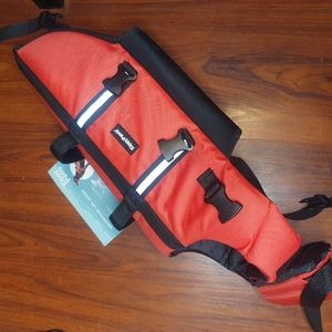 Zippy Paws Life Jacket for Dogs Vest Preserver Dogs Water Safety Large Red NEW